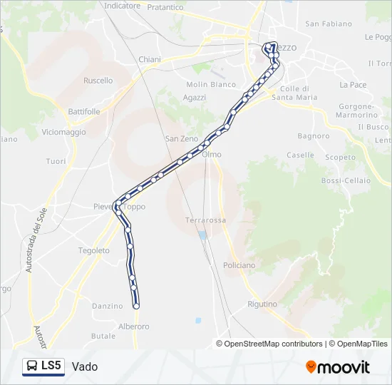 LS5 Bus Line Map