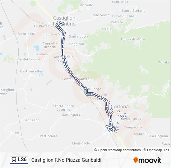 LS6 Bus Line Map