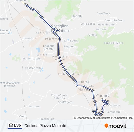 LS6 Bus Line Map