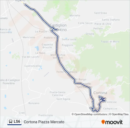 LS6 Bus Line Map