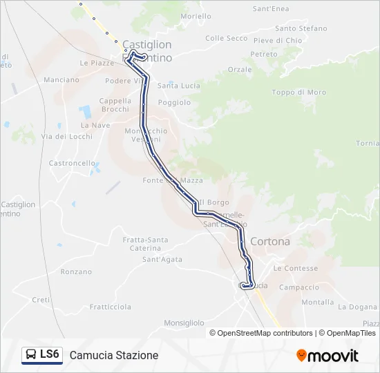 LS6 Bus Line Map