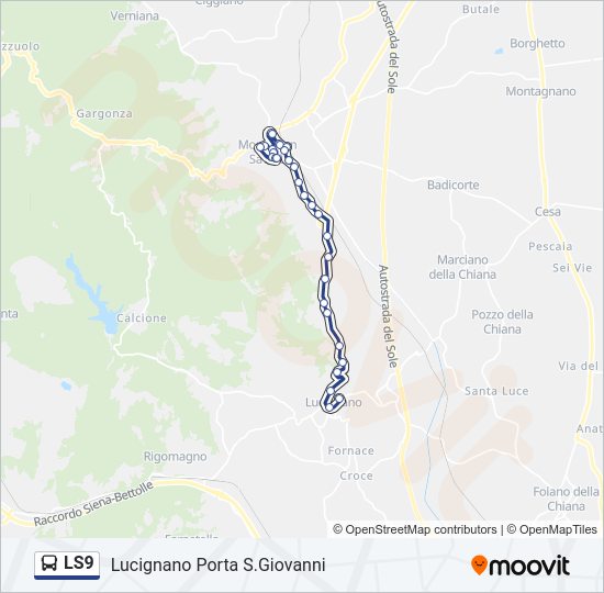 LS9 bus Line Map