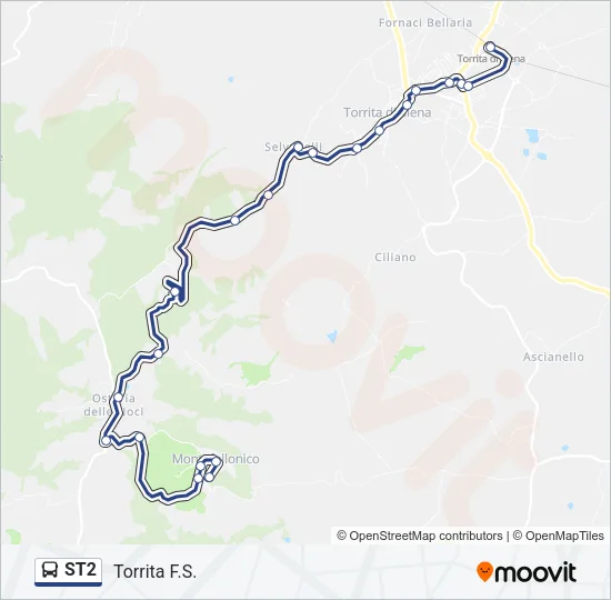 ST2 Bus Line Map