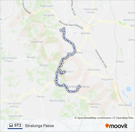 ST2 Bus Line Map