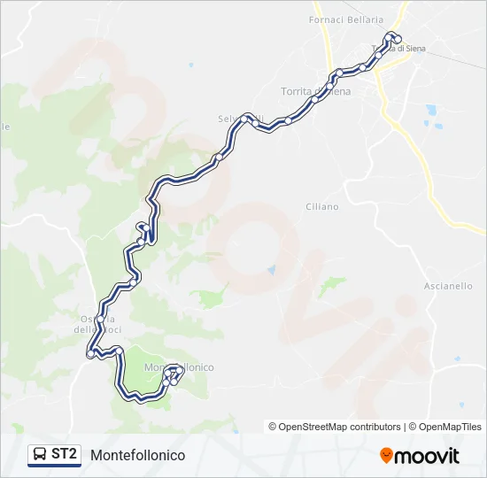 ST2 Bus Line Map