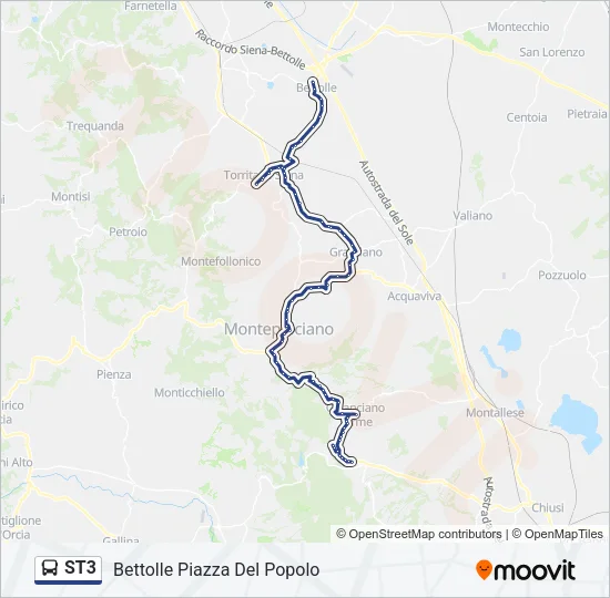 ST3 Bus Line Map