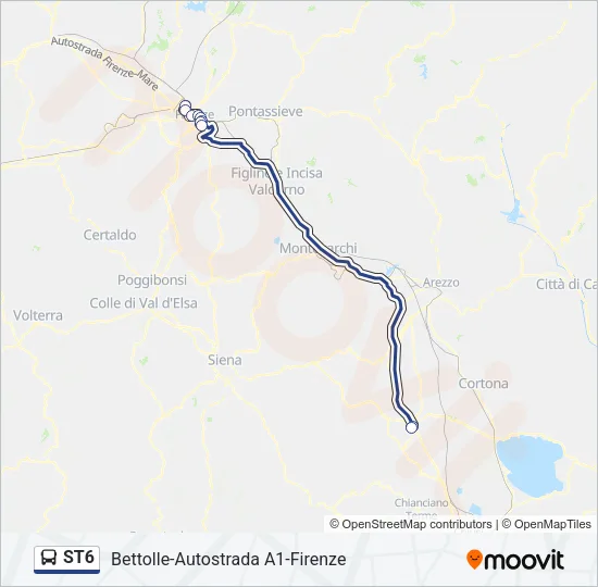 ST6 Bus Line Map