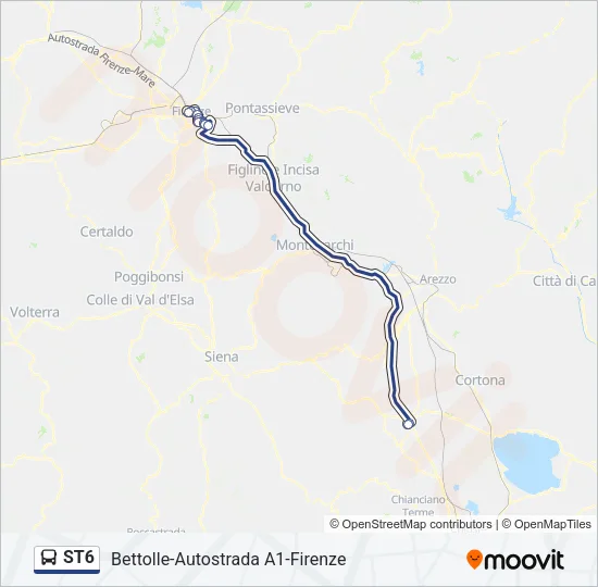 ST6 Bus Line Map