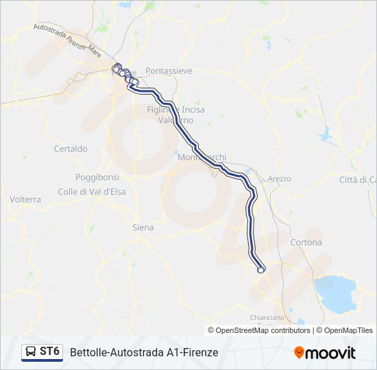 ST6 Bus Line Map