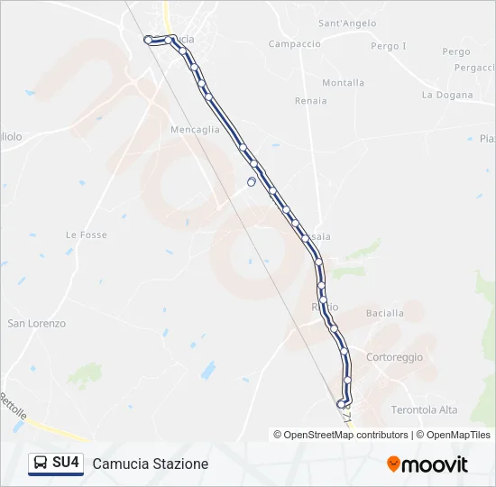 SU4 Bus Line Map