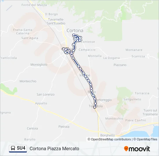 SU4 Bus Line Map