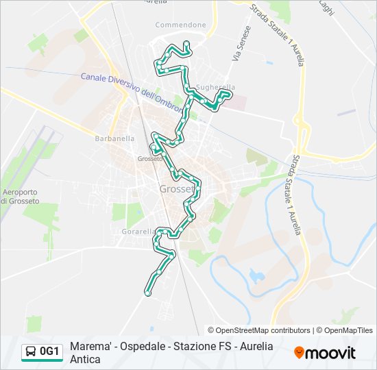 0G1 bus Line Map