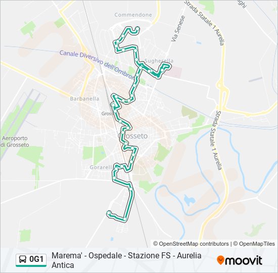 0G1 bus Line Map