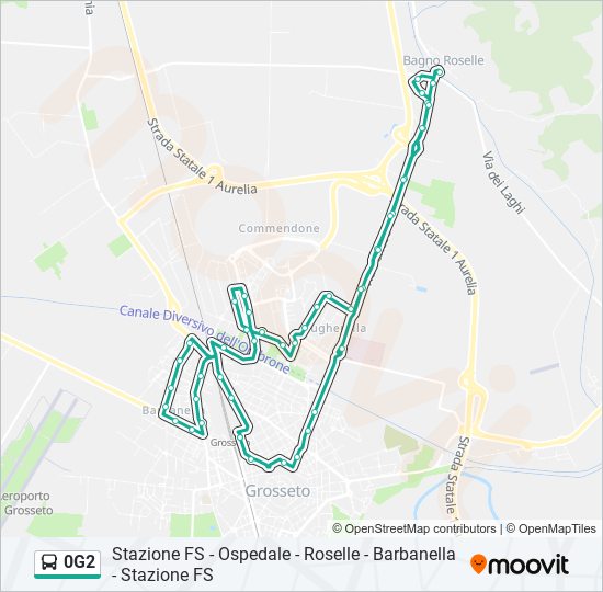 0G2 bus Line Map