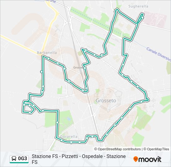 0G3 bus Line Map