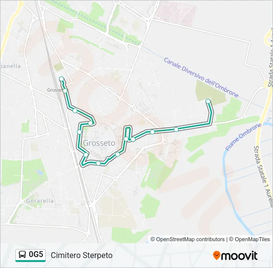 0G5 Bus Line Map
