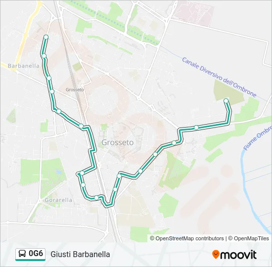 0G6 Bus Line Map