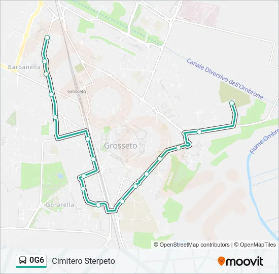 0G6 Bus Line Map