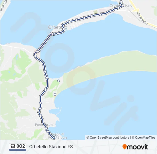0O2 Bus Line Map