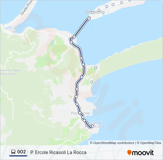 0O2 Bus Line Map