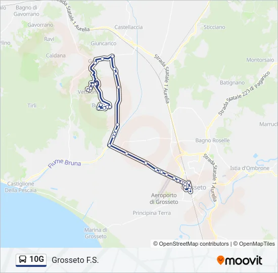 10G Bus Line Map