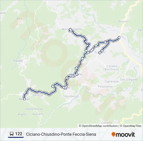 122 Bus Line Map