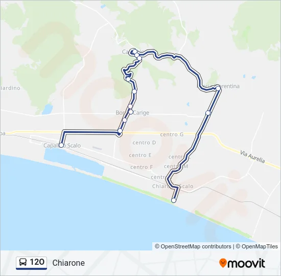 12O Bus Line Map