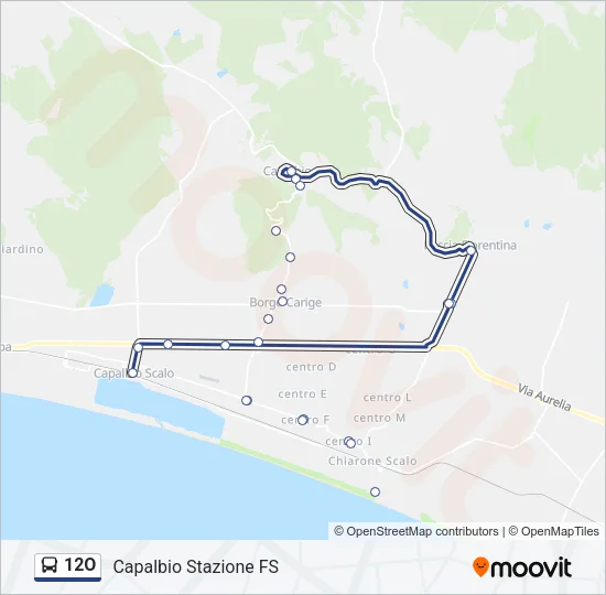 12O Bus Line Map