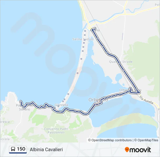 15O Bus Line Map