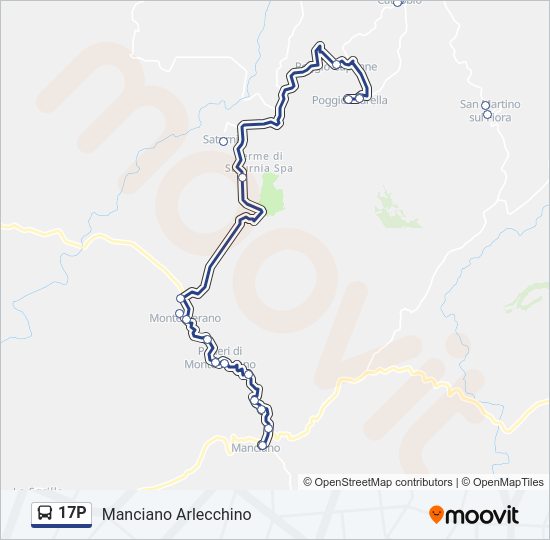 17P bus Line Map