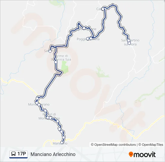 17P Bus Line Map