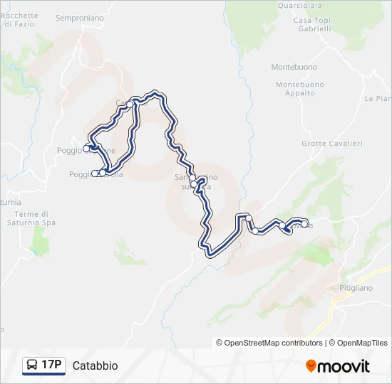 17P Bus Line Map