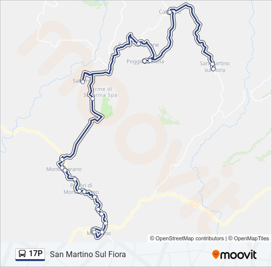 17P bus Line Map