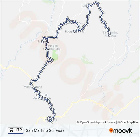 17P Bus Line Map