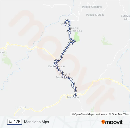 17P Bus Line Map
