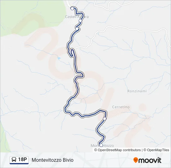 18P Bus Line Map