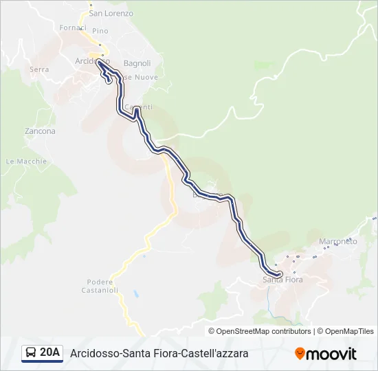 20A Bus Line Map