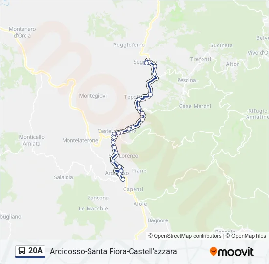 20A Bus Line Map