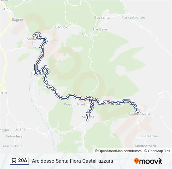 20A Bus Line Map