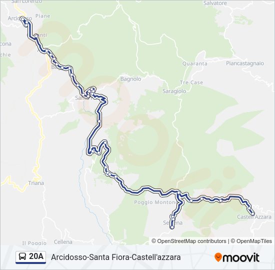 20A Bus Line Map