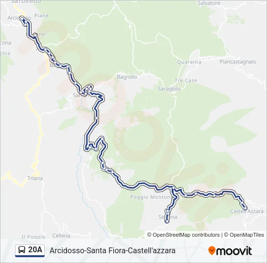 20A Bus Line Map