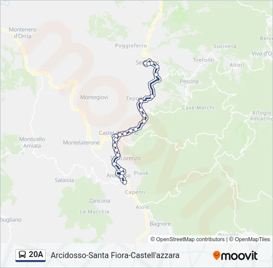 20A Bus Line Map