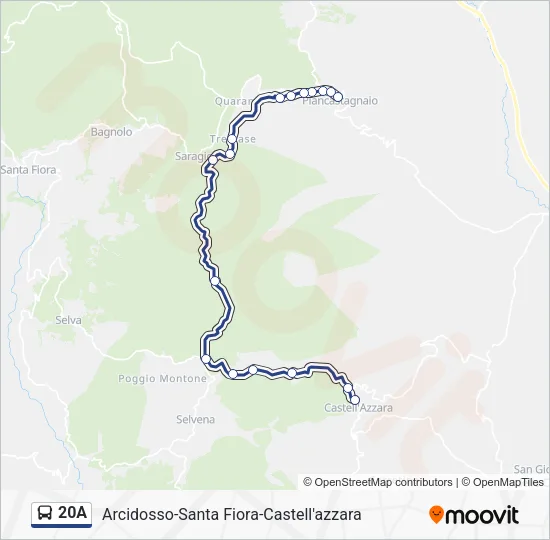 20A Bus Line Map