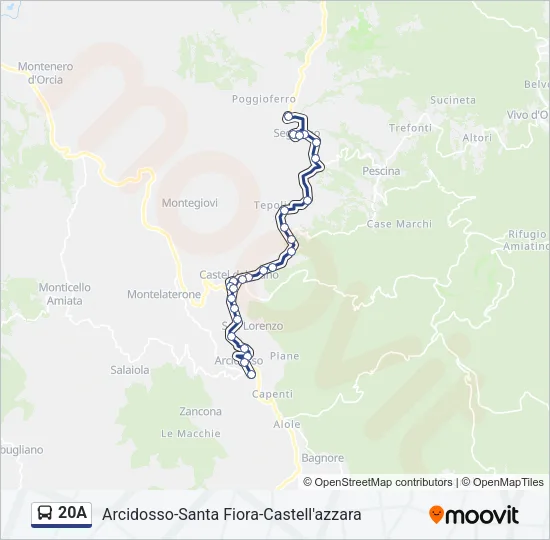 20A Bus Line Map