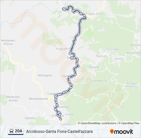 20A Bus Line Map