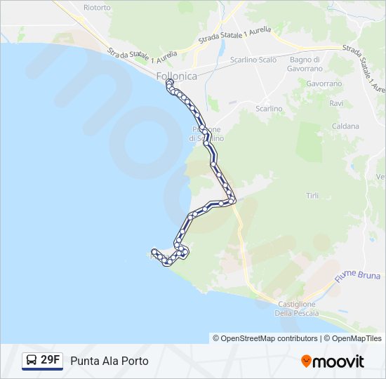 29F Bus Line Map