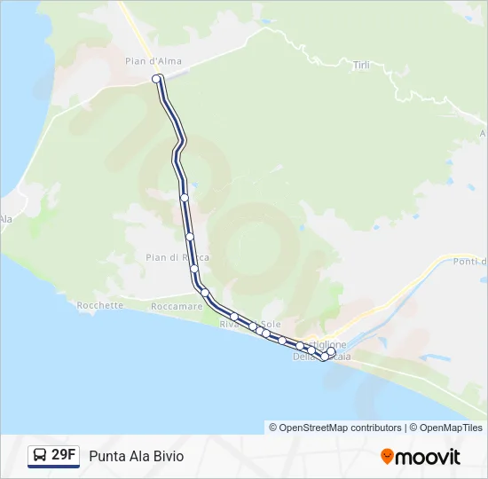 29F Bus Line Map