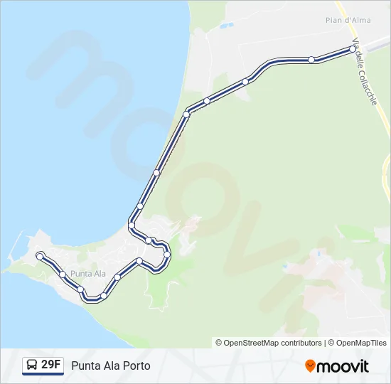 29F Bus Line Map