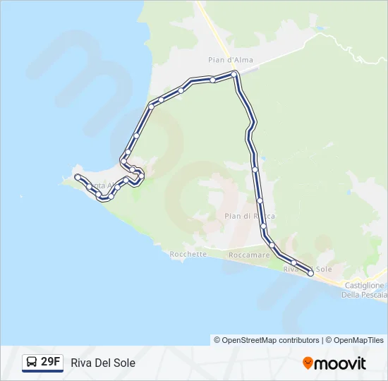 29F Bus Line Map