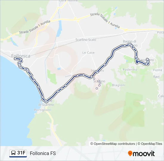 31F Bus Line Map